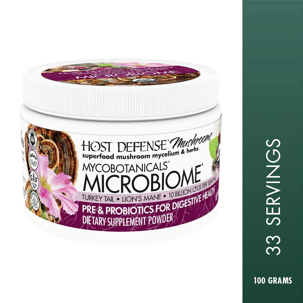 Fungi Perfecti Host Defense MycoBotanicals Microbiome Powder 100 g Organic