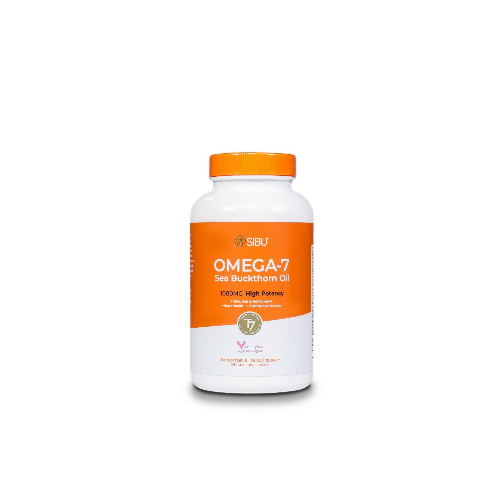SIBU Omega 7 Sea Buckthorn Oil Soft gels, 180 ct
