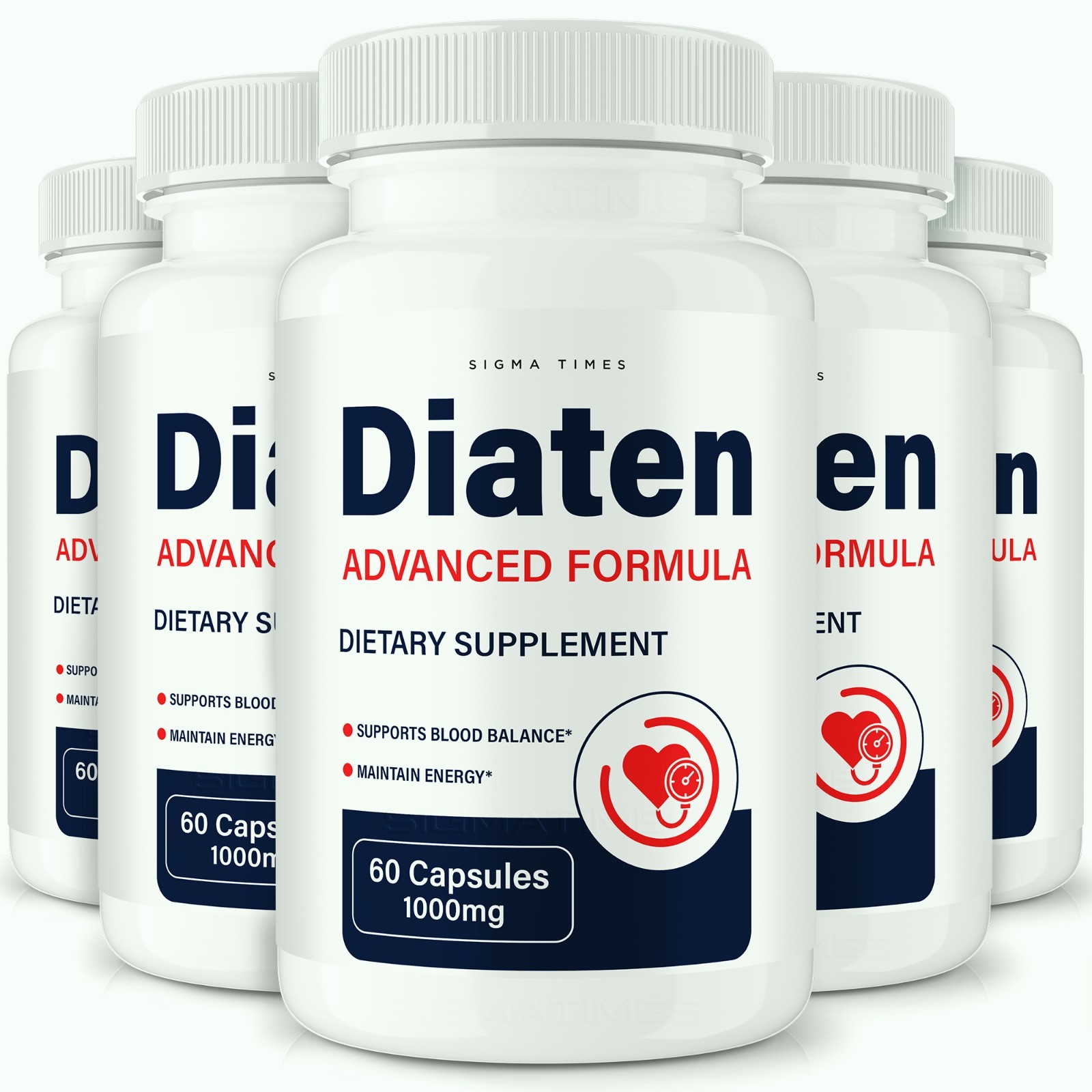 Diaten Capsules – Advanced Blood Support, Balance & Energy Supplement – 5 Pack