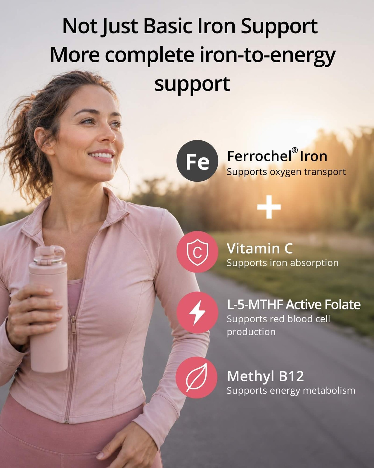 Gentle Iron Supplement for Women, Ferrochel® 90 Count (Pack of 1) Vegan