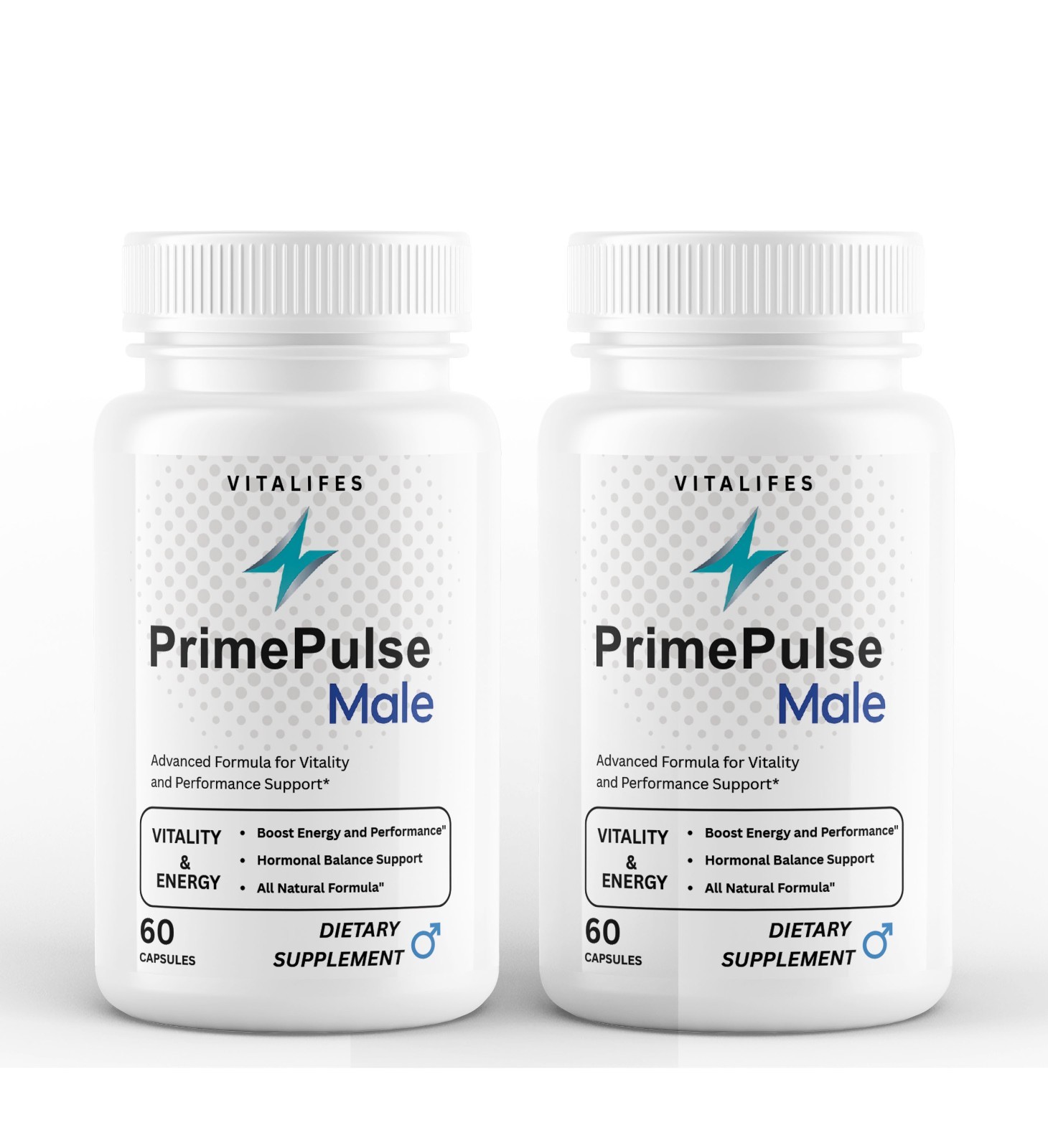 (2 Pack) Prime Pulse Advanced Male Pills PrimePulse Vitamin Supplement 60Caps