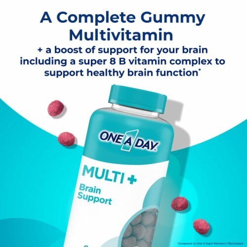 One A Day MULTI+ Brain Support Gummy Multivitamin, 100 Count SEALED Exp 03/25