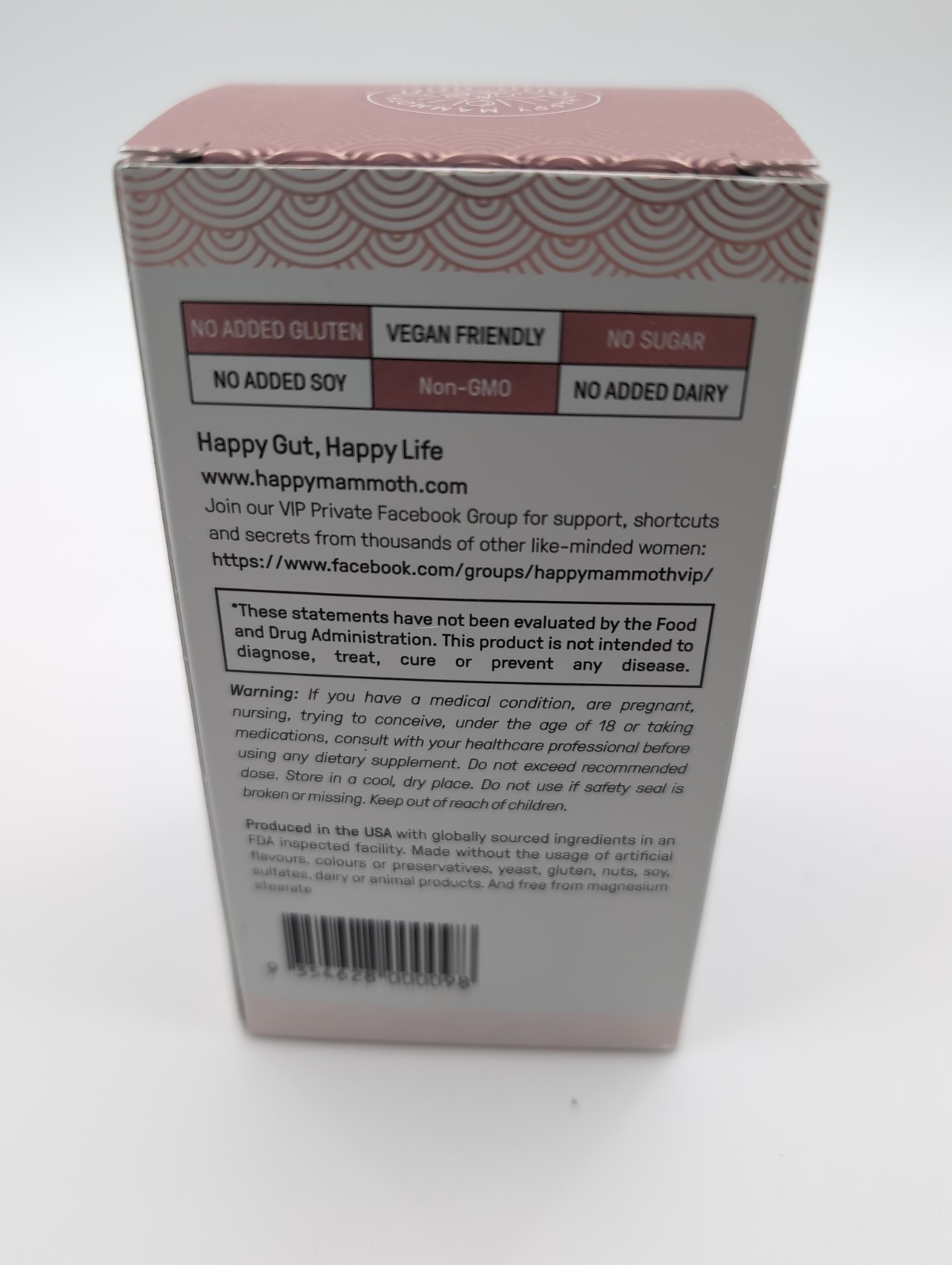 Happy Mammoth Hormone Harmony (Bottle of 72 Vegan Capsules) New Sealed