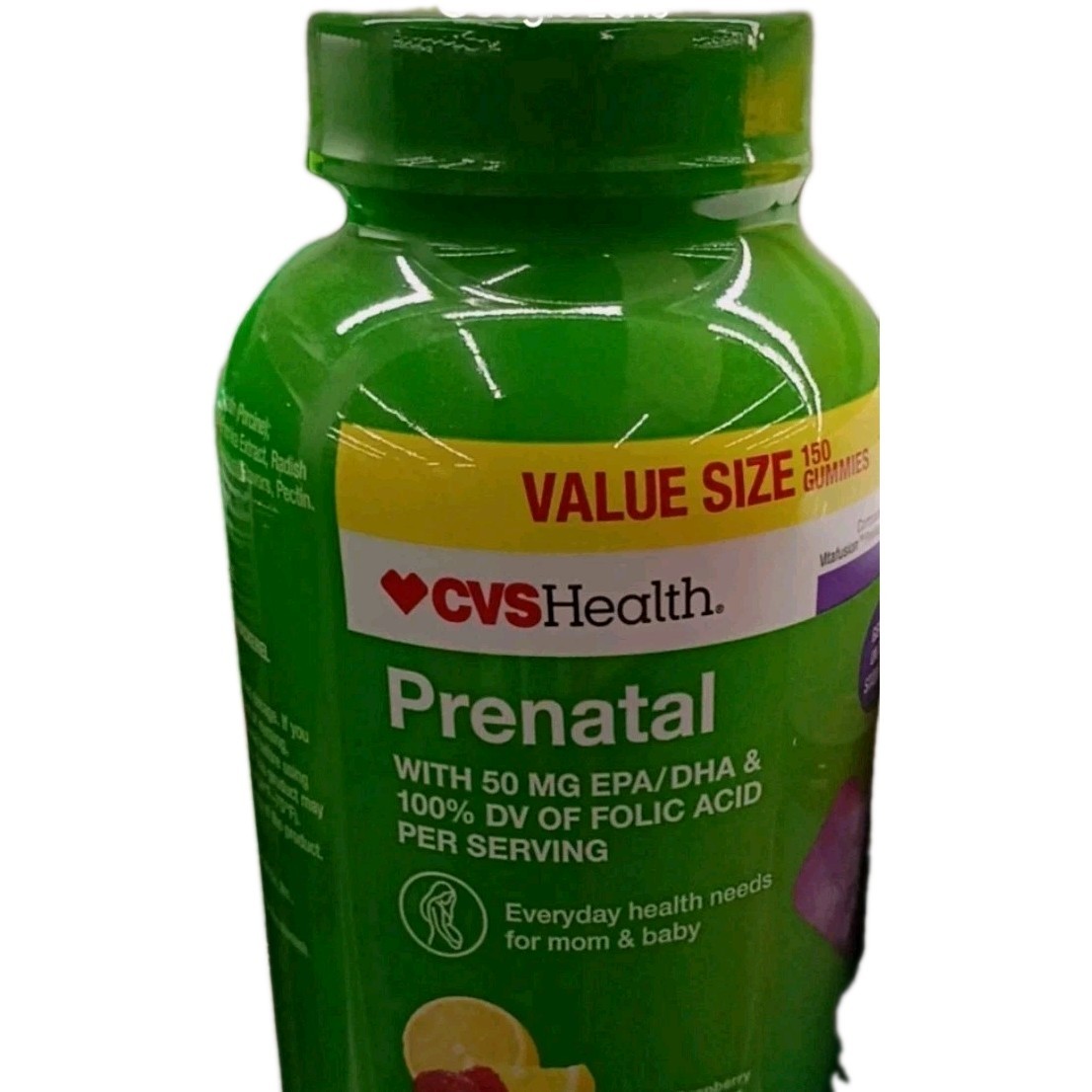 CVS Prenatal Gummy Vitamins with EPA. DHA. FOLIC ACID. 150 Count