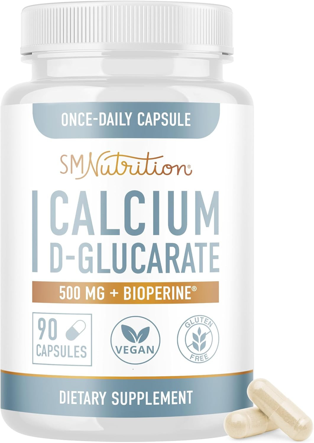 Calcium D-Glucarate | 500Mg | CDG for Liver Detox & Cleanse, Hormone Balance,…