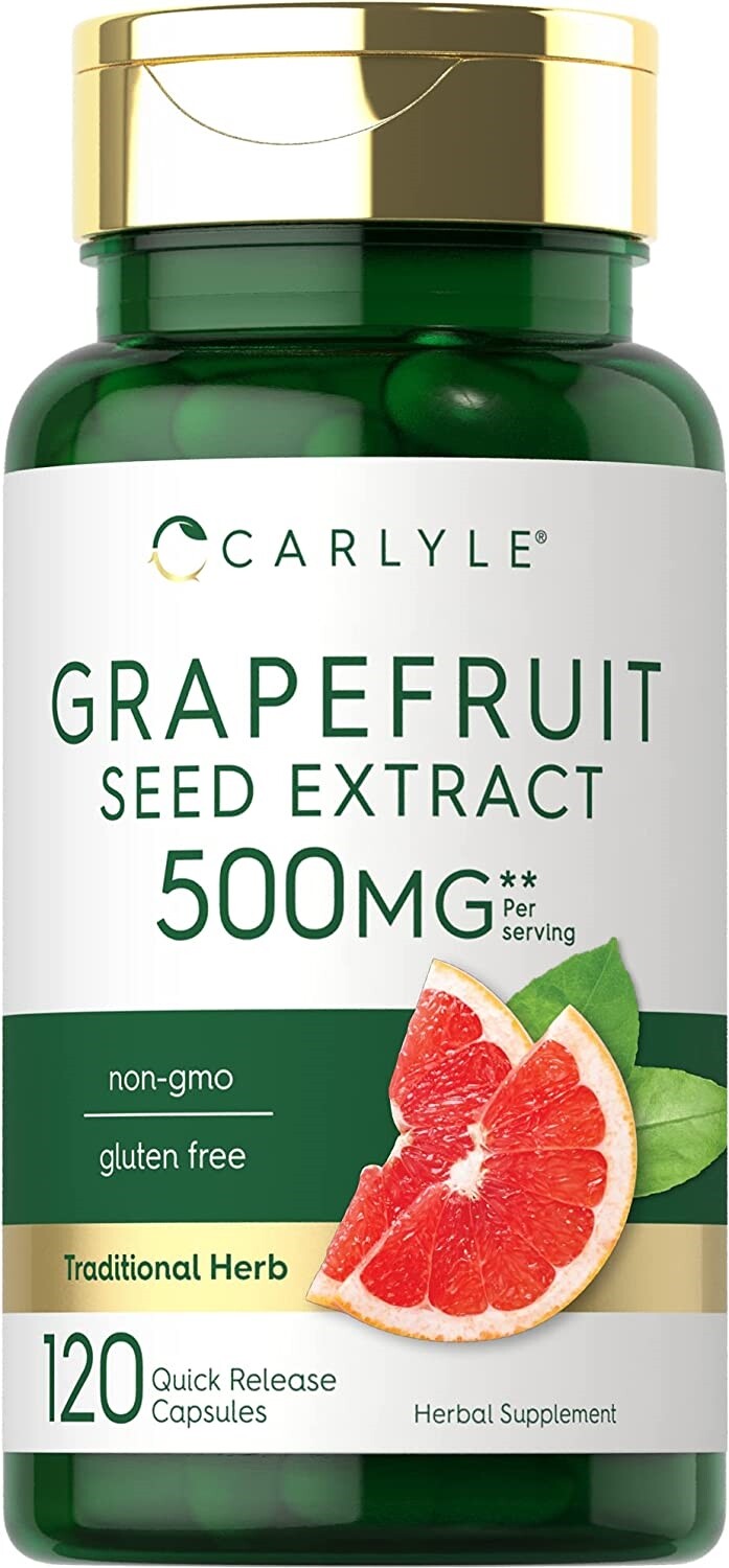 Grapefruit Seed Extract 500 Mg Strong Wellness Immune Health Support, 120 Caps