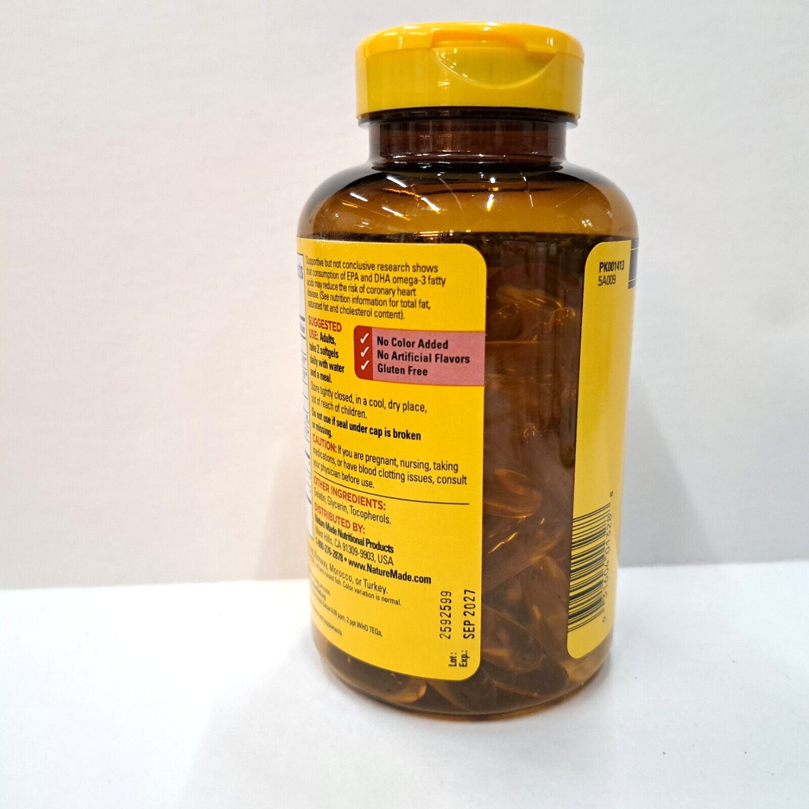 Nature Made Fish Oil 1200mg 100 Softgels Exp 9/2027