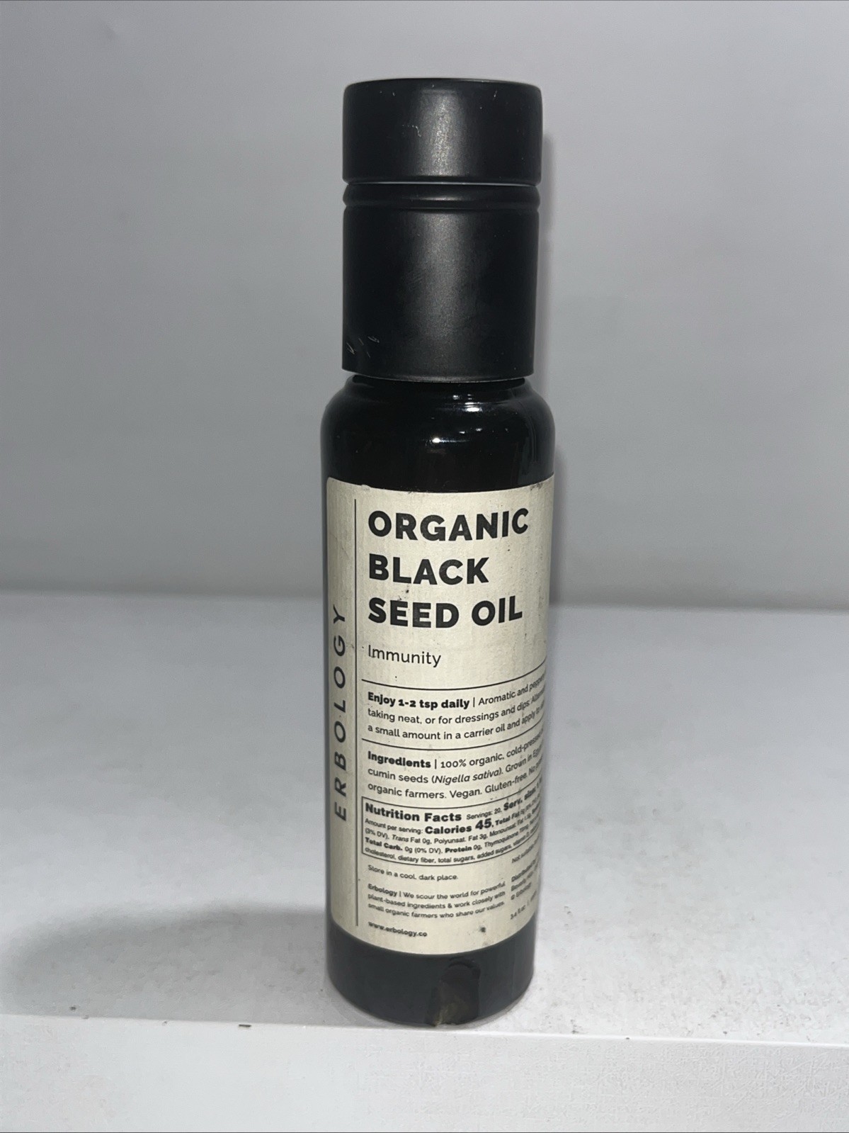 Sealed Organic Black Seed Oil, 3.4oz, Damaged Outer