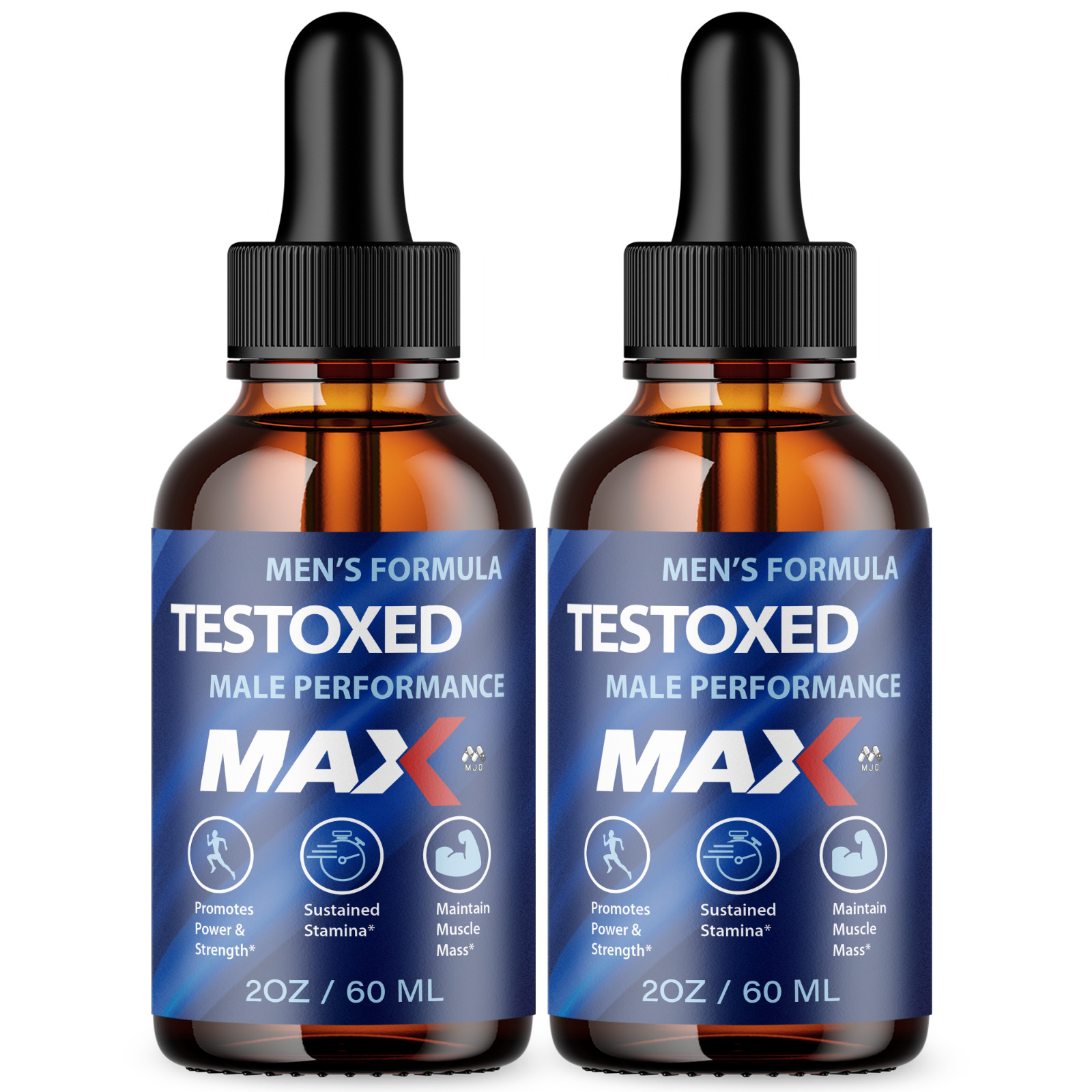 (2 Pack) Testoxed Max Drops Male Health Support Vitamin Supplement 60 Servings