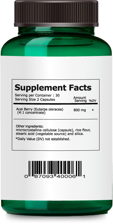 Acai Berry, Helps with Heart Health, Cholesterol Levels, Brain Health