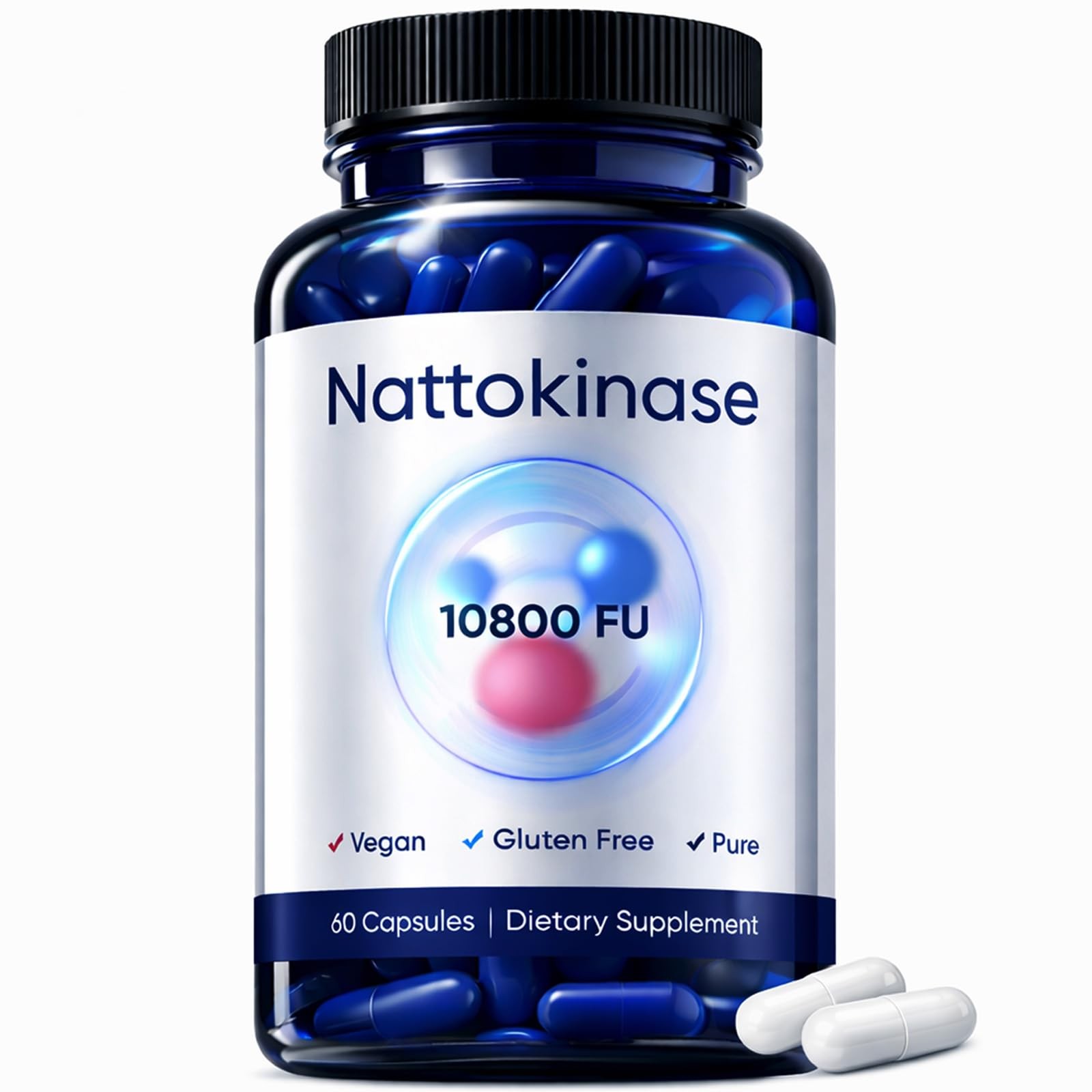 Dxwxh Ultimate Nattokinase Capsules Nattokinase Supplement Organic 10800 Fu Per