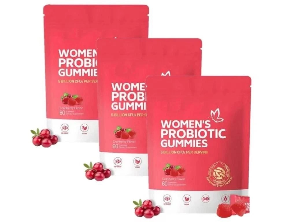 2 PACKS-VivoNu Cranberry Probiotic Gummies | Targeting Body Odor, Women’s Health