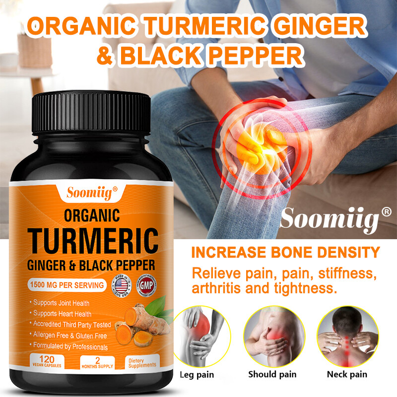 Turmeric Curcumin with Black Pepper 1500mg High Absorption Triple Strength Caps