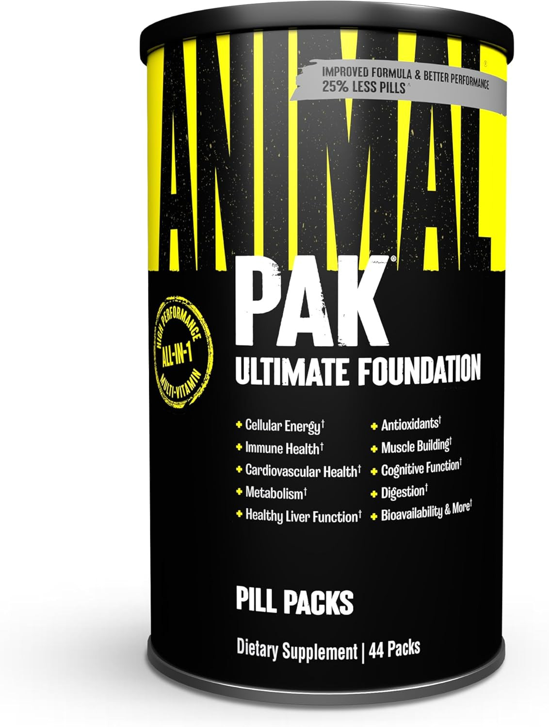 UNIVERSAL NUTRITION ANIMAL PAK Ultimate Foundation Multivitamin for Men 44 Packs