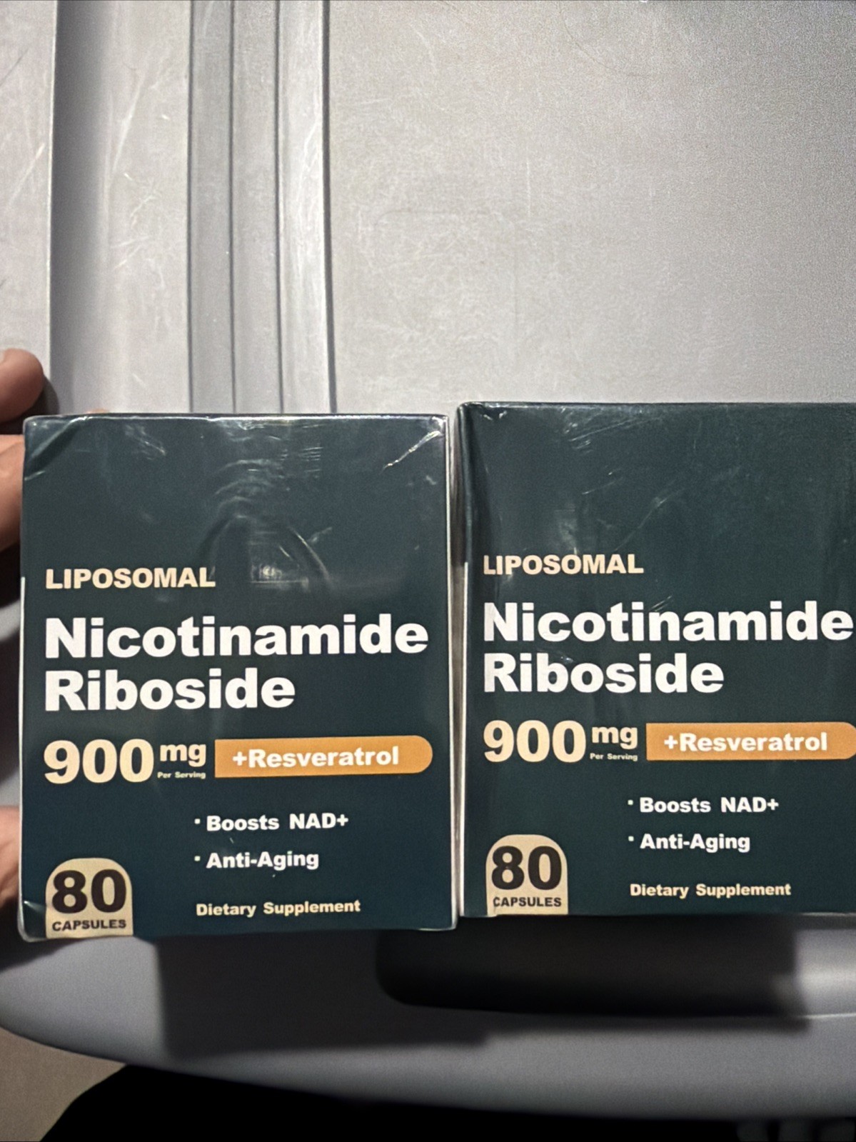 2 X Liposomal NAD + Nicotinamide Riboside 900mg W/ Resveratrol 80 Capsules