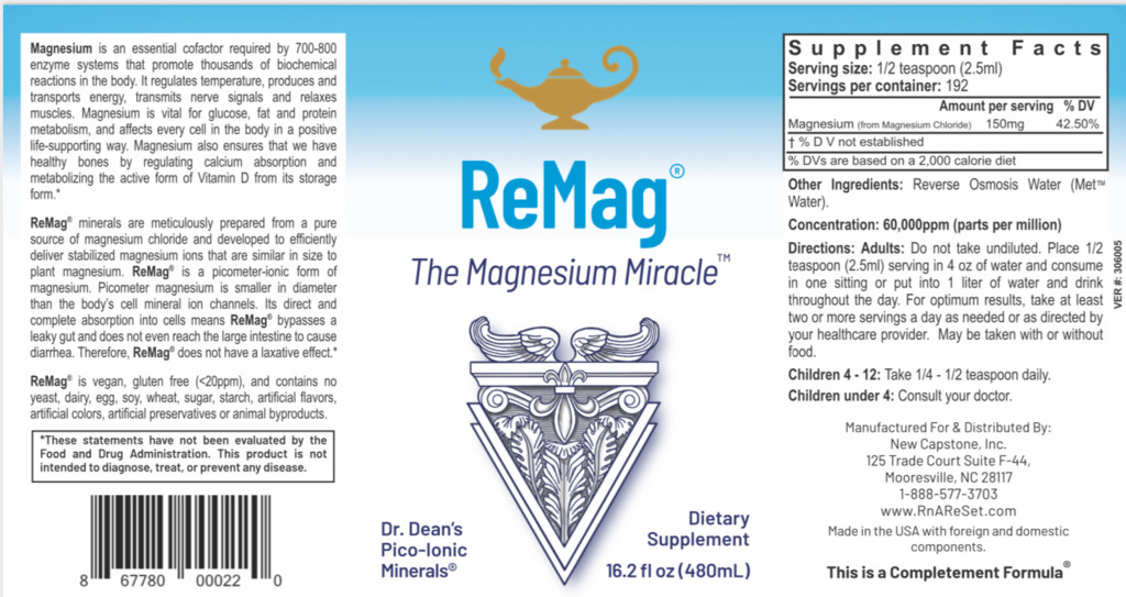 ReMag Magnesium Miracle Pico-Ionic Liquid 8 fl oz
