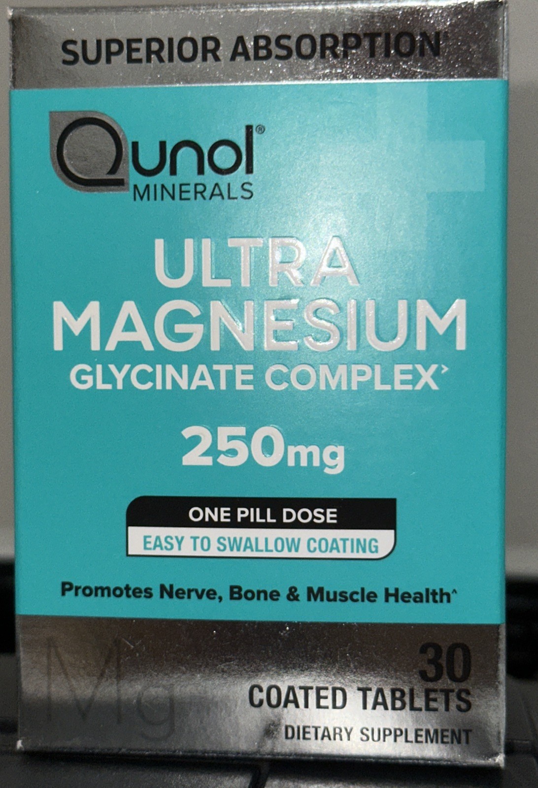 Qunol Minerals Ultra Magnesium 250 Mg 30 Tablets Exp 12/2026