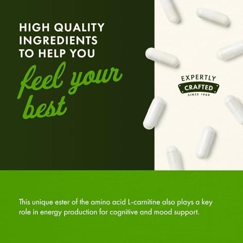 Acetyl L-Carnitine 500mg – 100 Capsules, Supports Energy & Brain Health, Dietary
