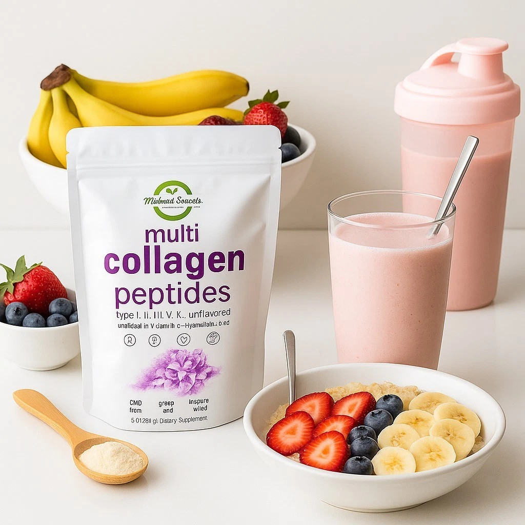Multi Collagen Peptides Powder 2LB Hydrolyzed Type I II III V X Hair Skin Nail