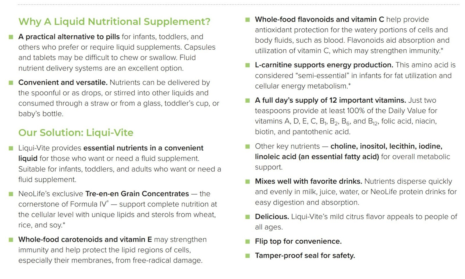 Liqui-Vite by NeoLife – Liquid Nutrition For Everyone From Infants to Elderly