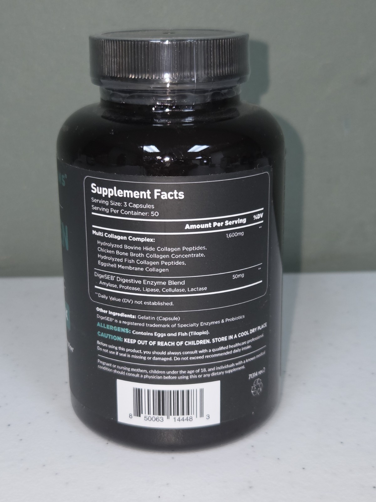 Vital Vitamins Multi Collagen Complex Type I, II, III, V & X 150 Capsules 06/28