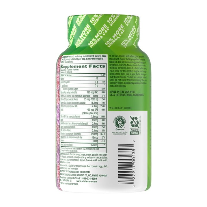 vitafusion Adult Gummy Vitamins for Men with 10% More Vitamins A, C, & E, 120 CT