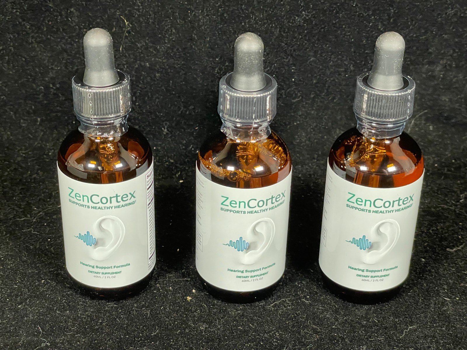 3-Pack Zen Cortex Oral Drops To Support Healthy Ears tinnitus Hearing