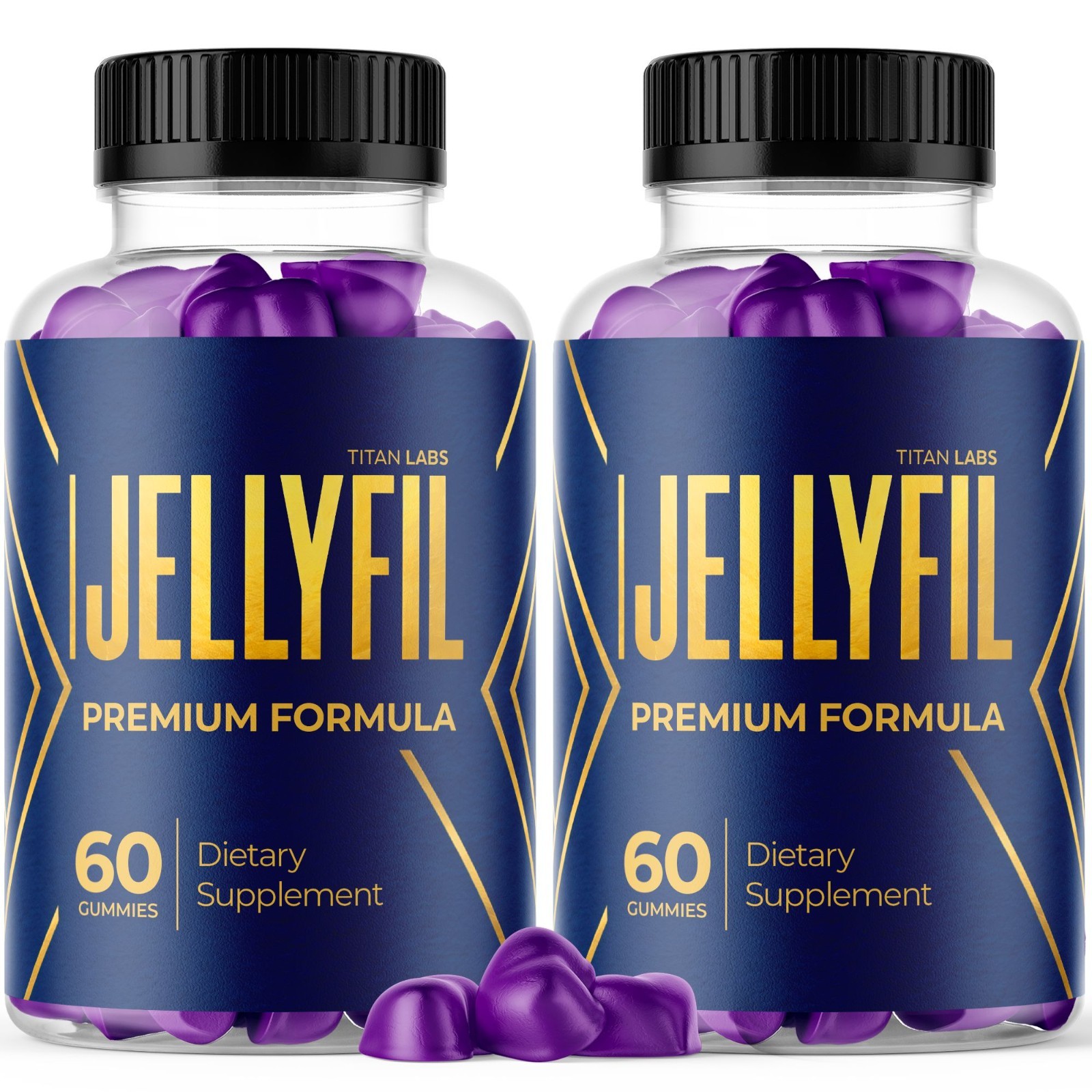 (2 Pack) Jellyfil Gummys Advanced Male Support Supplement Jelly fil 120 Gummies
