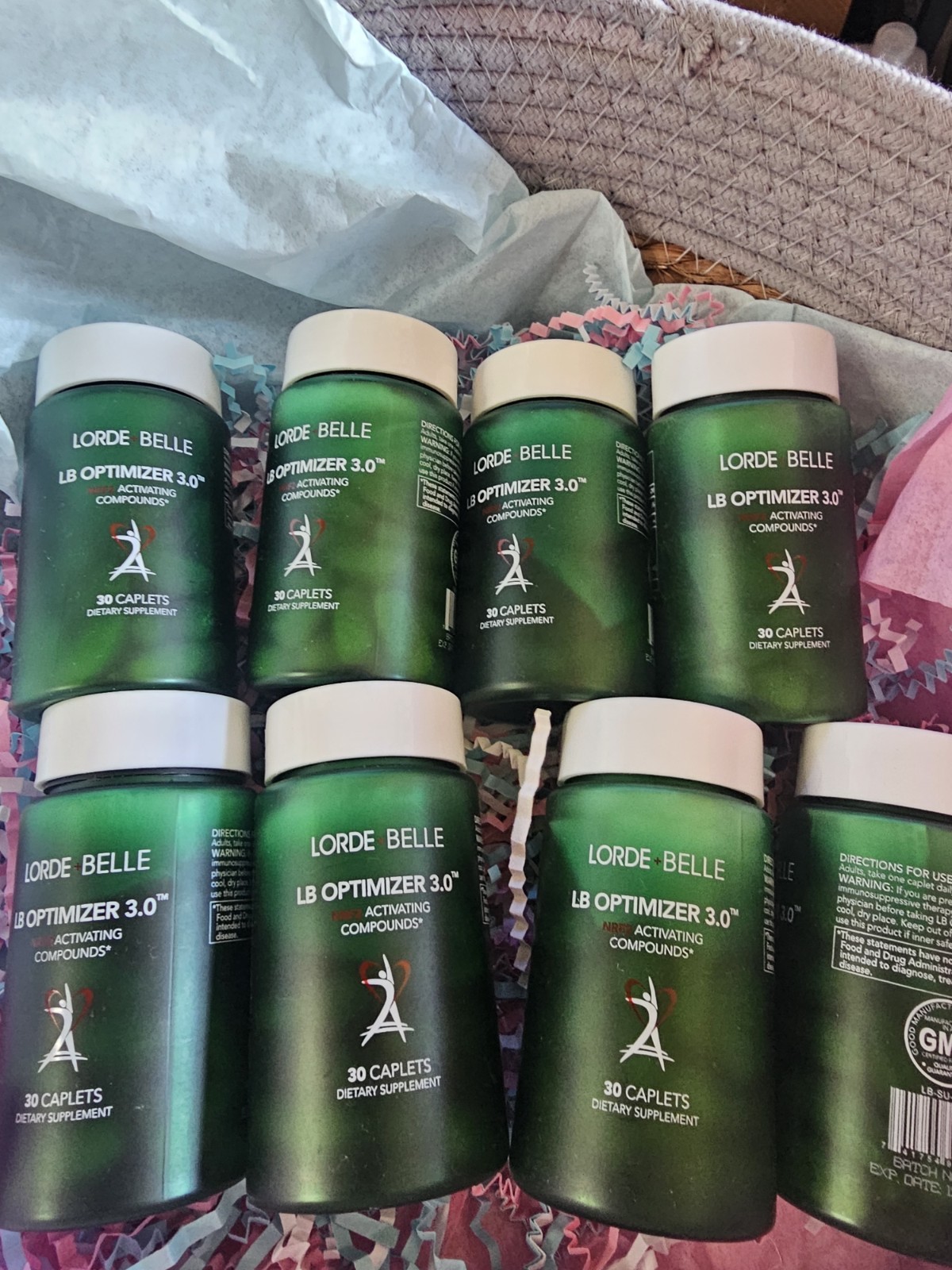 Lot of 7 Lorde Belle LB Optimizer 3.0 NRF2 Activating Compounds 30 Caplets Each