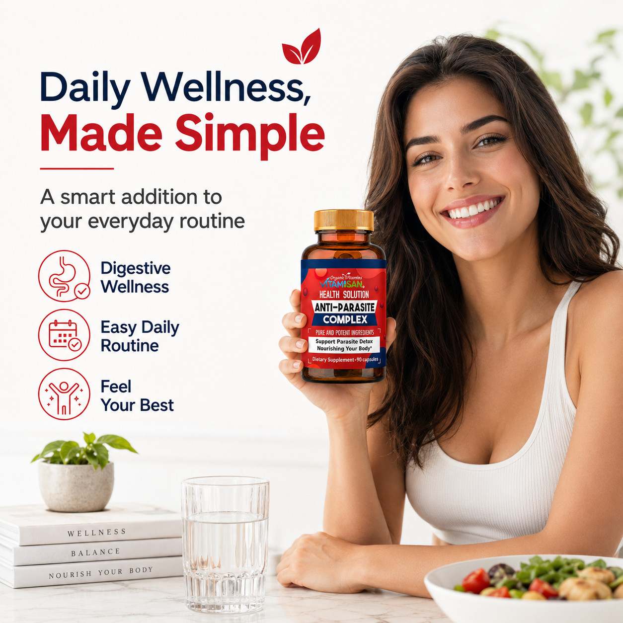 Parasite Binder Capsules 90 Caps – Detox Support, Natural Cleanse Aid