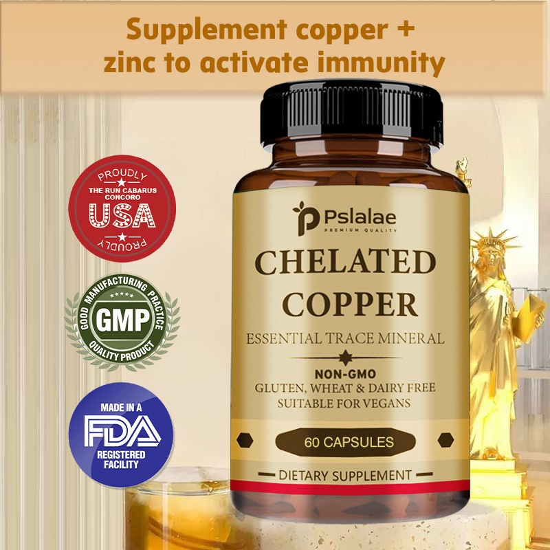 Chelated Copper – Essential Trace Mineral, Vegetarian, Non-GMO, Gluten Free