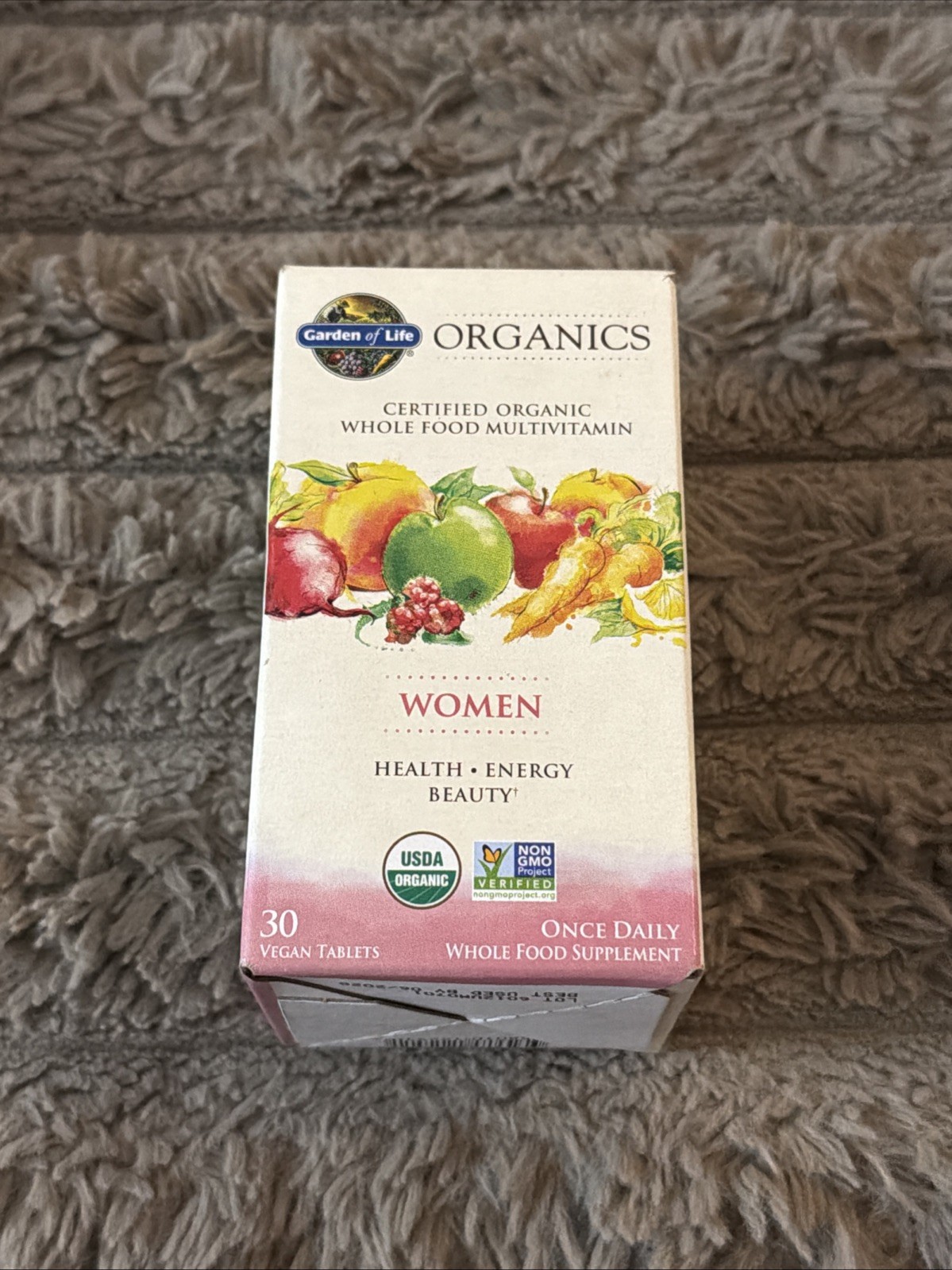 Garden of Life Organics Women Multivitamins – 30 Vegan Tablets Expiration: 06/28