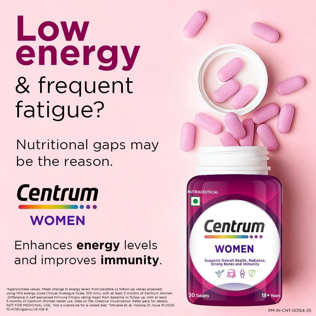 5 Pack Cent.rum Women Multivitamin 250 Tablets Veg Formula