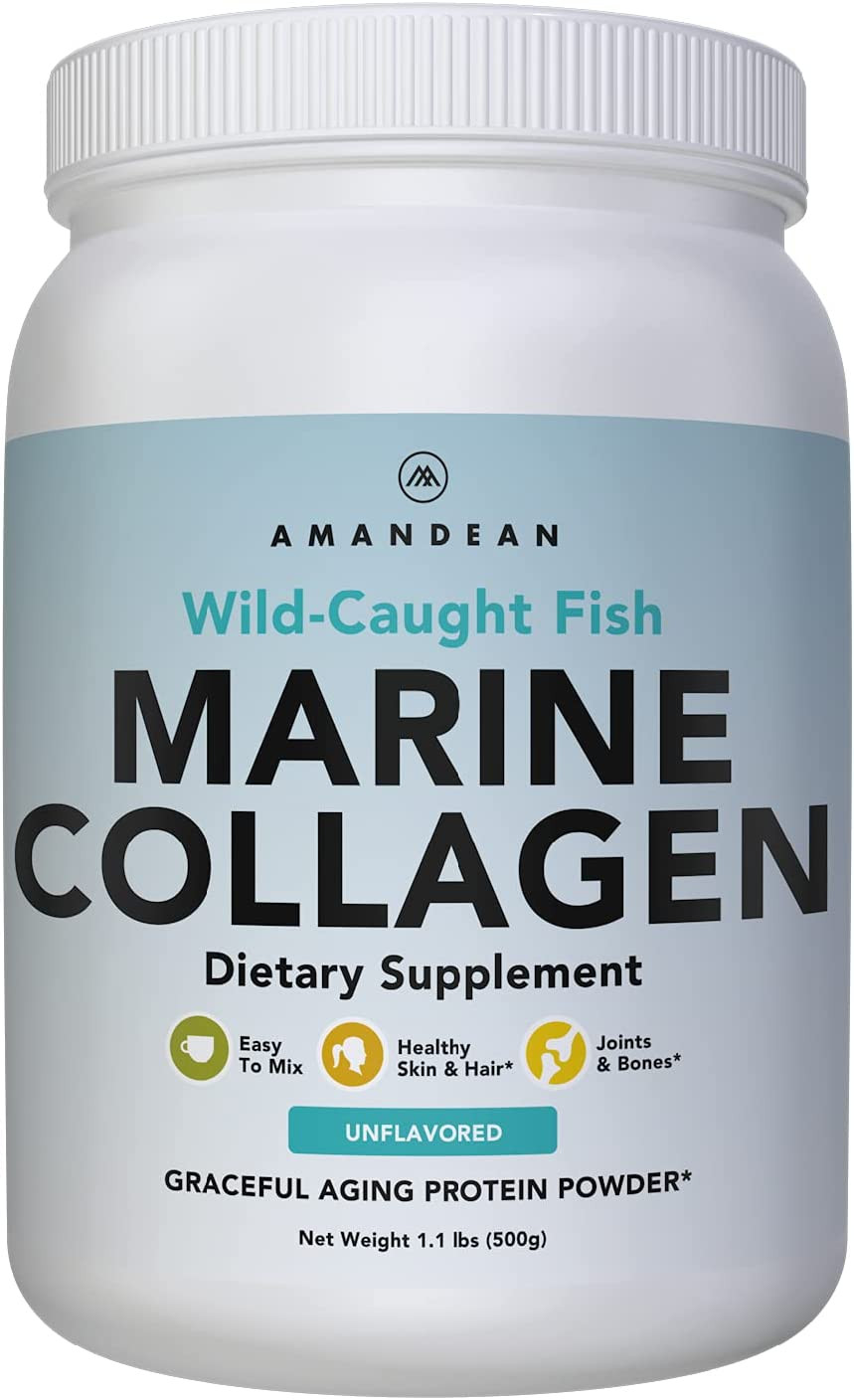 Marine Collagen Powder 17.6 Oz. Wild-Caught Hydrolyzed Fish Collagen Peptides