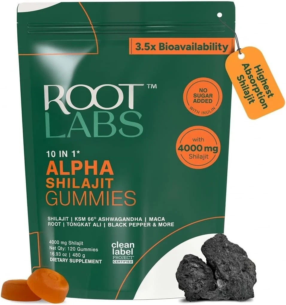 10-in-1 Complex Shilajit Gummies, Multi Botanical Blend for Overall Health Care