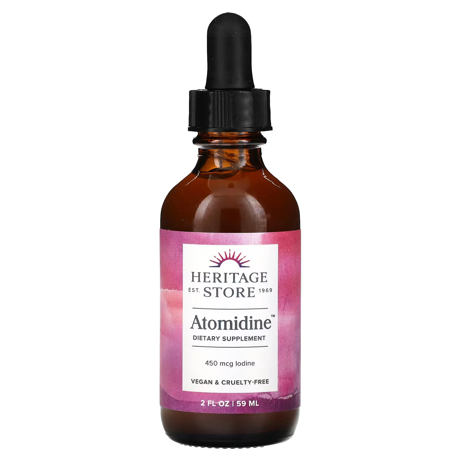2 X Heritage Store, Atomidine, 450 mcg, 2 fl oz (59 ml)