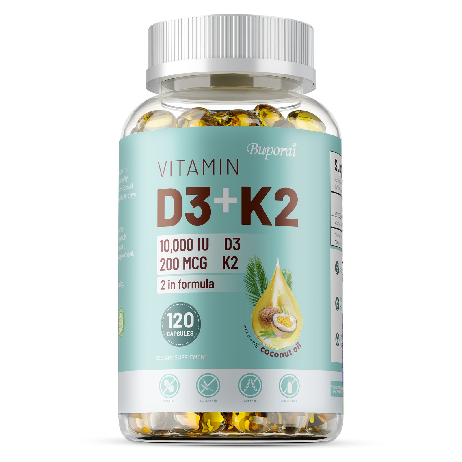 Vitamin D3 + K2-Immune & Metabolism Support-Bone & Joint Health,Boosts Immunity