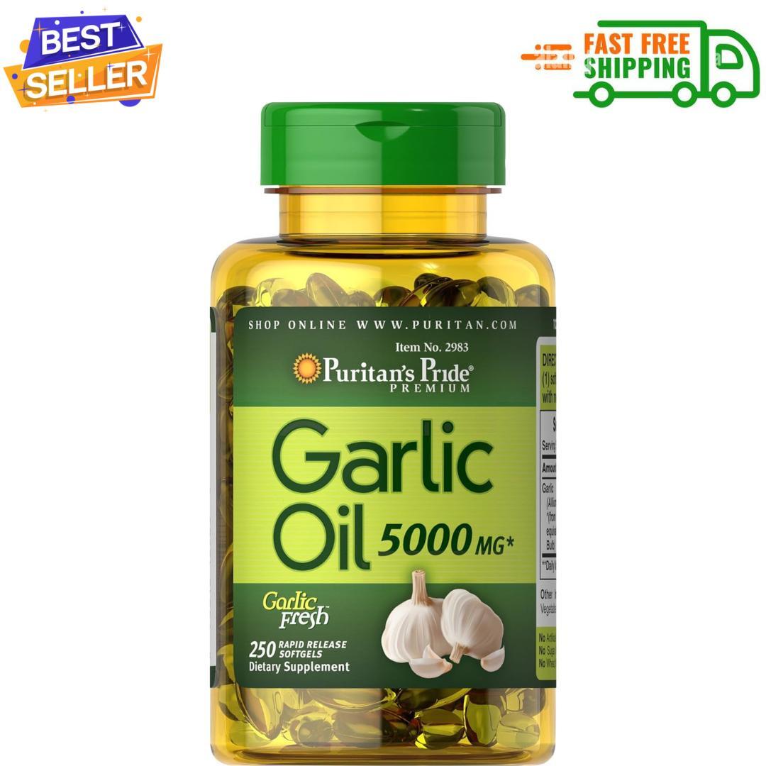 Pure Garlic Pills 5000mg Most Powerful Antibiotic Heal All Infection Herbals…