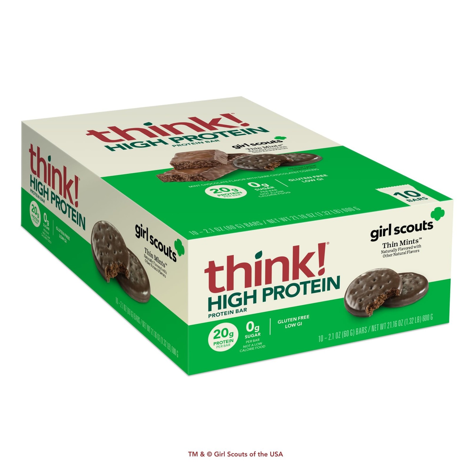 think! Protein Bars, High Protein Snacks, Gluten Free, Kosher Friendly, Girl …
