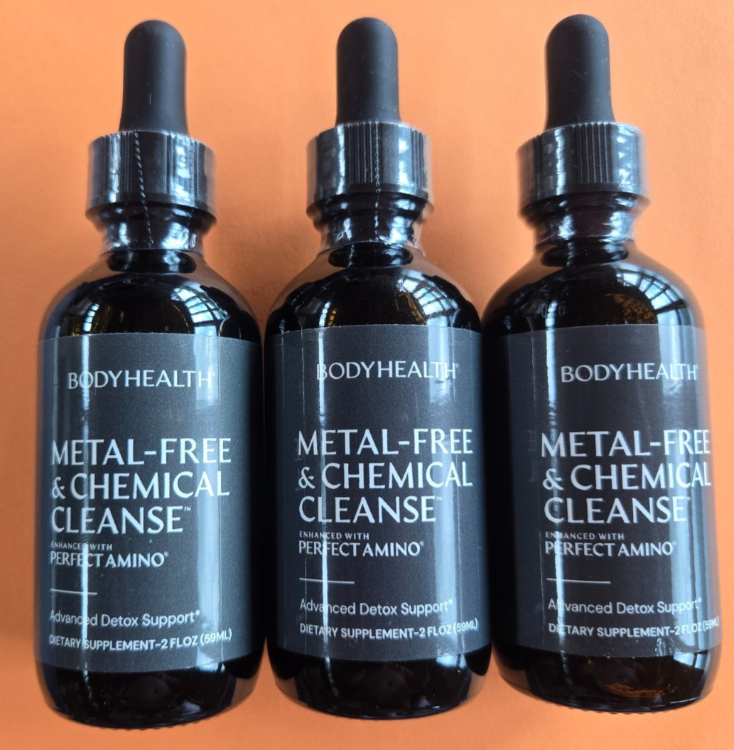Lot 3 Sealed BodyHealth Metal-Free & Chemical Cleanse Detox Support $203 Retail