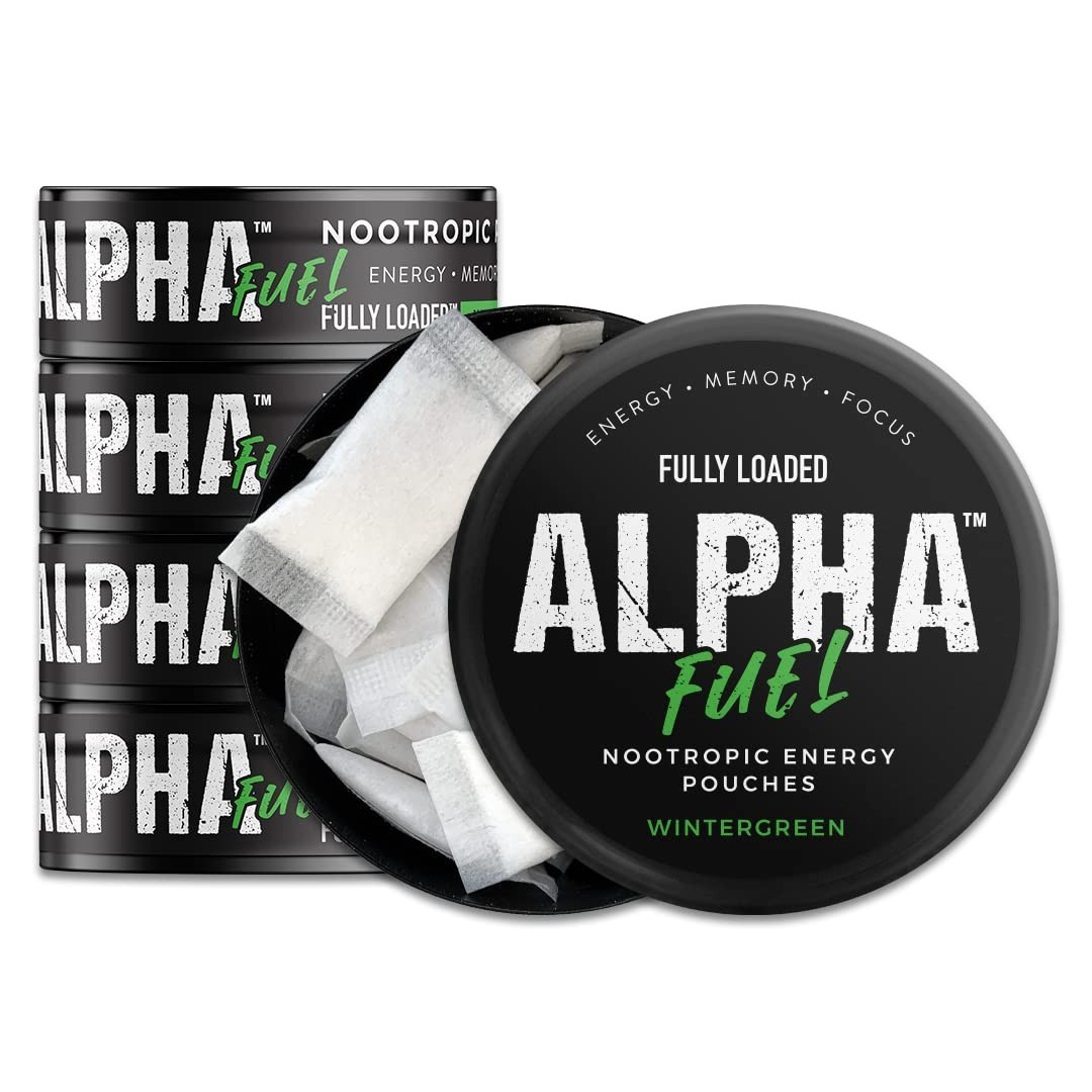 Nootropic Energy Pouches – Caffeine, Alpha GPC, Tyrosine, Taurine, Guarana – Win