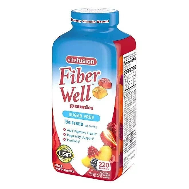 2 PACK – Vitafusion Fiber Well Gummies (220 ct.) {Total 440 Gummies}FREE SHIP