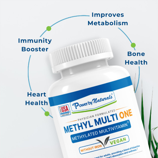 Vegan Methylated Multivitamin for Men and Women with Active Folate & Methyl B12