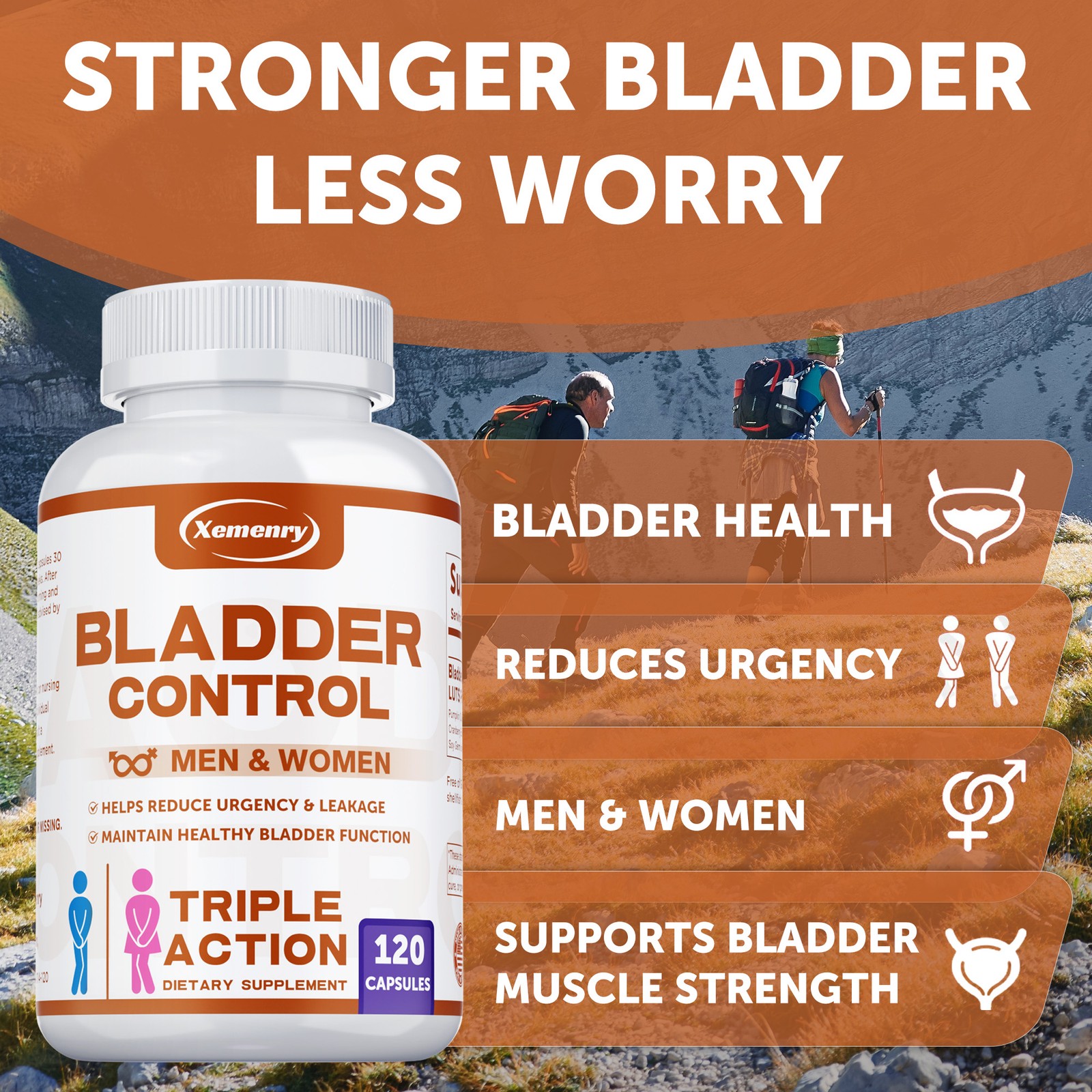 Bladder Control – with Cranberry – Prostate, Urinary Tract and Bladder Support