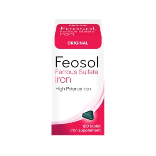 Feosol Ferrous Sulfate Iron Tablets, Original, 120 ea
