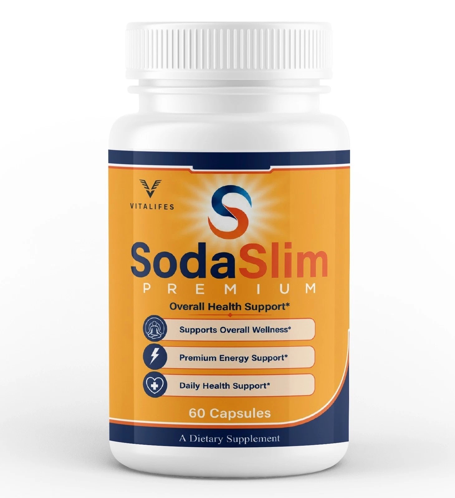 (5 Pack) SodaSlim Premium Formula, Soda Slim Support Supplement (300 Capsules)