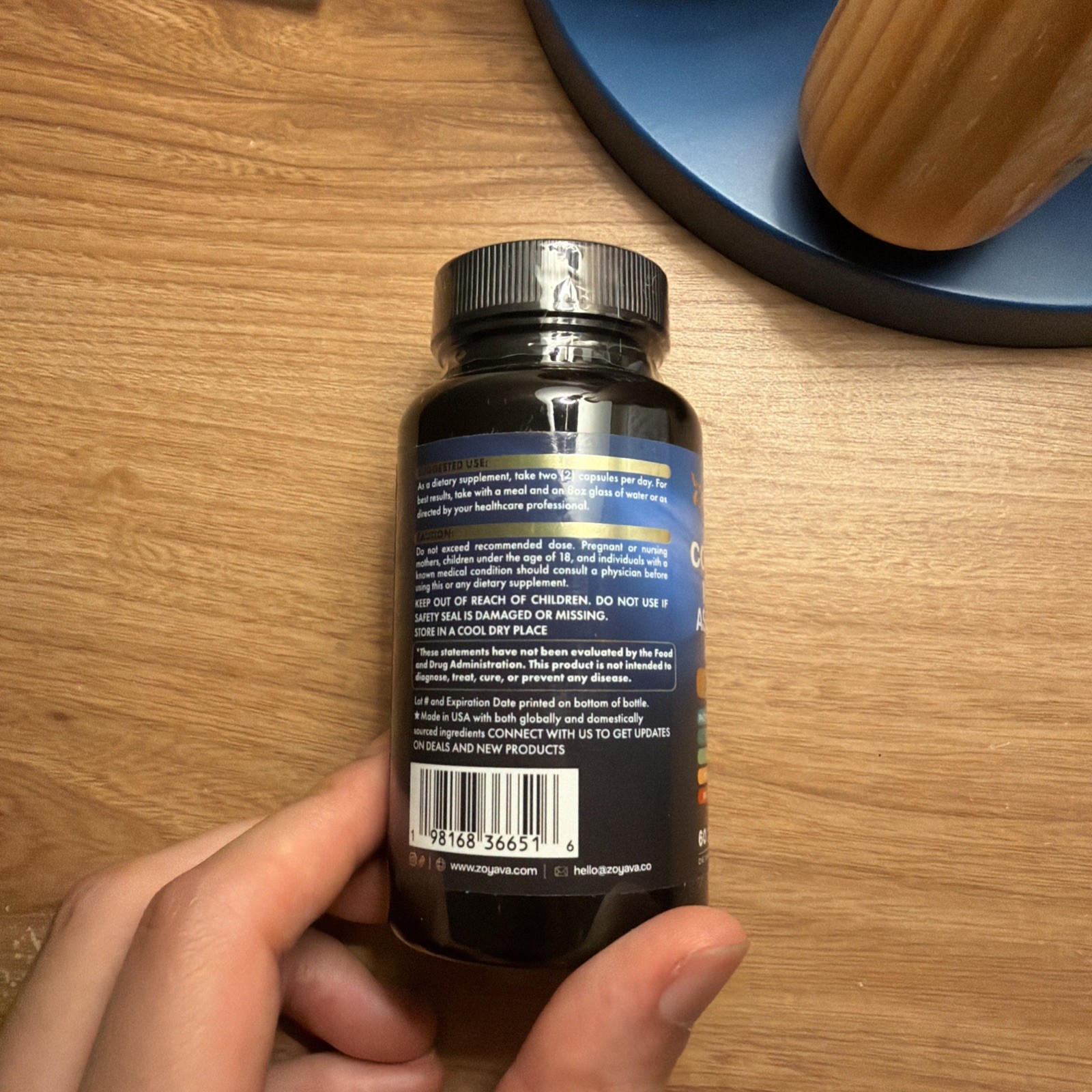 ZOYAVA Corti-Soothe Cortisol Supplement 60 Count Magnesium Ashwagandha-NEW!!!