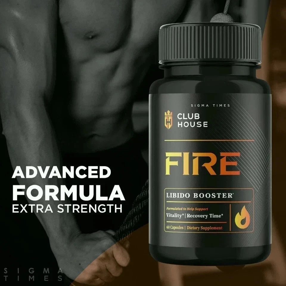 Clubhouse Fire Male Supplement for Advanced Stamina & Virility 60ct | Pack of 5