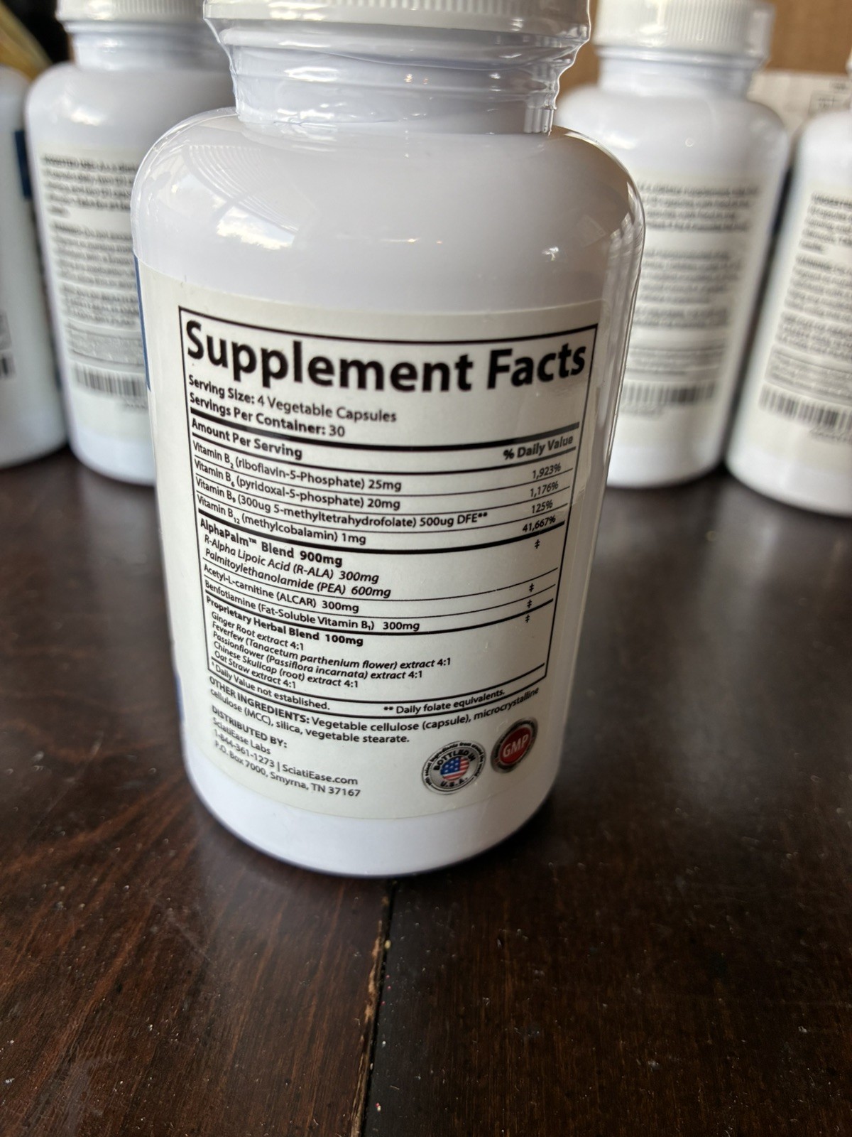 SciatiEase Labs – SciatiEase – Nerve Formula 120Caps Exp 6/27 Free shipping