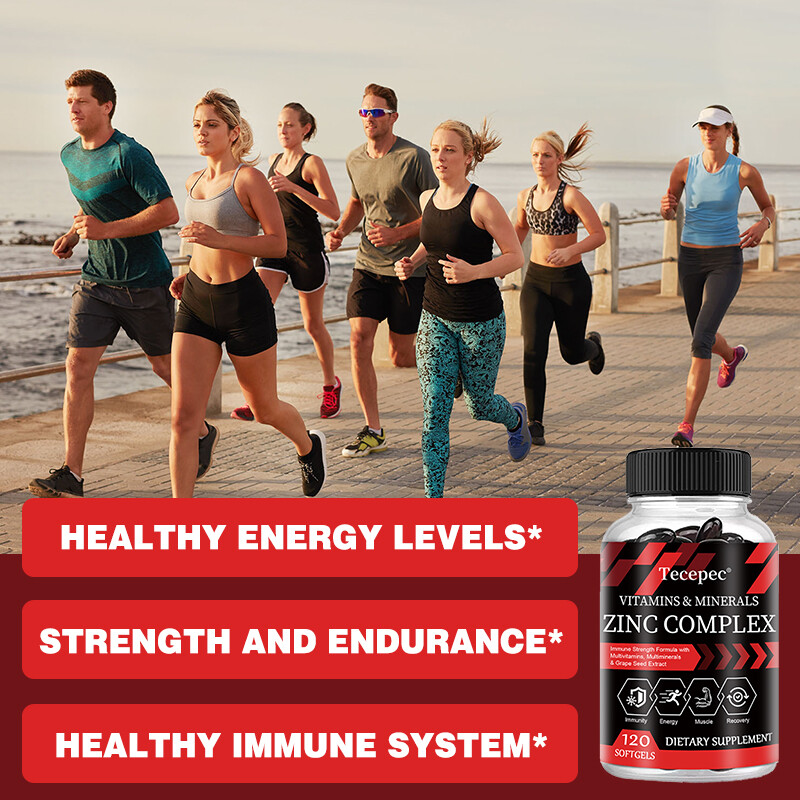 Multivitamin/Multimineral Supplement with Zinc Complex, Boost Energy, Immune